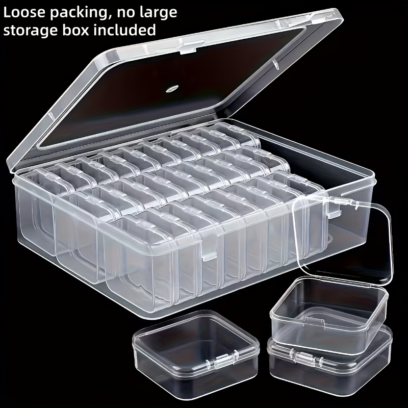 16pcs Plastic Storage Boxes for Jewelry Organization